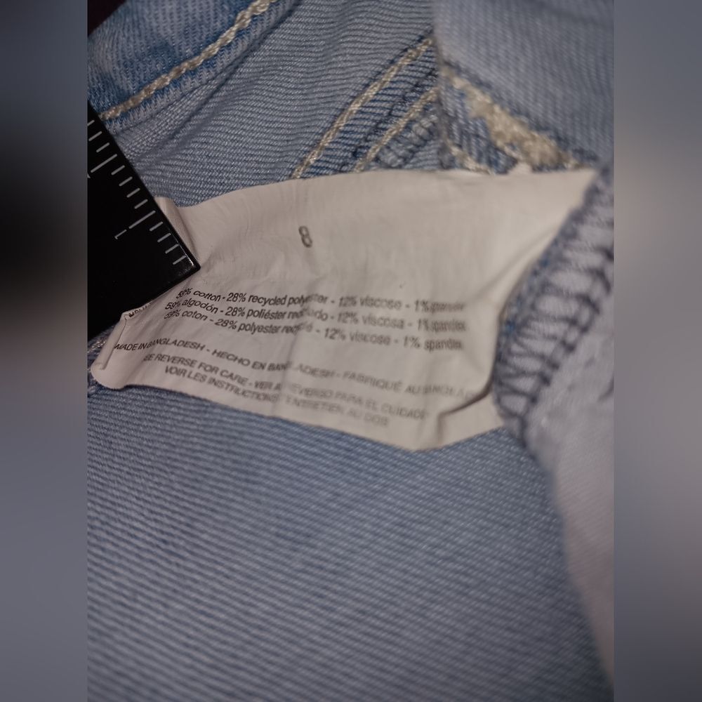 Gloria Vanderbilt Women's Rail Straight Capris Blue Denim Size 8 - Picture 5 of 9